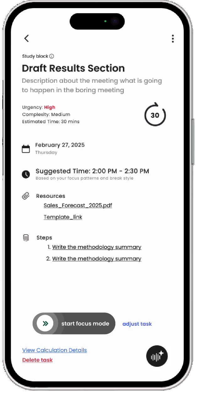 Focus Mode Mockup Image